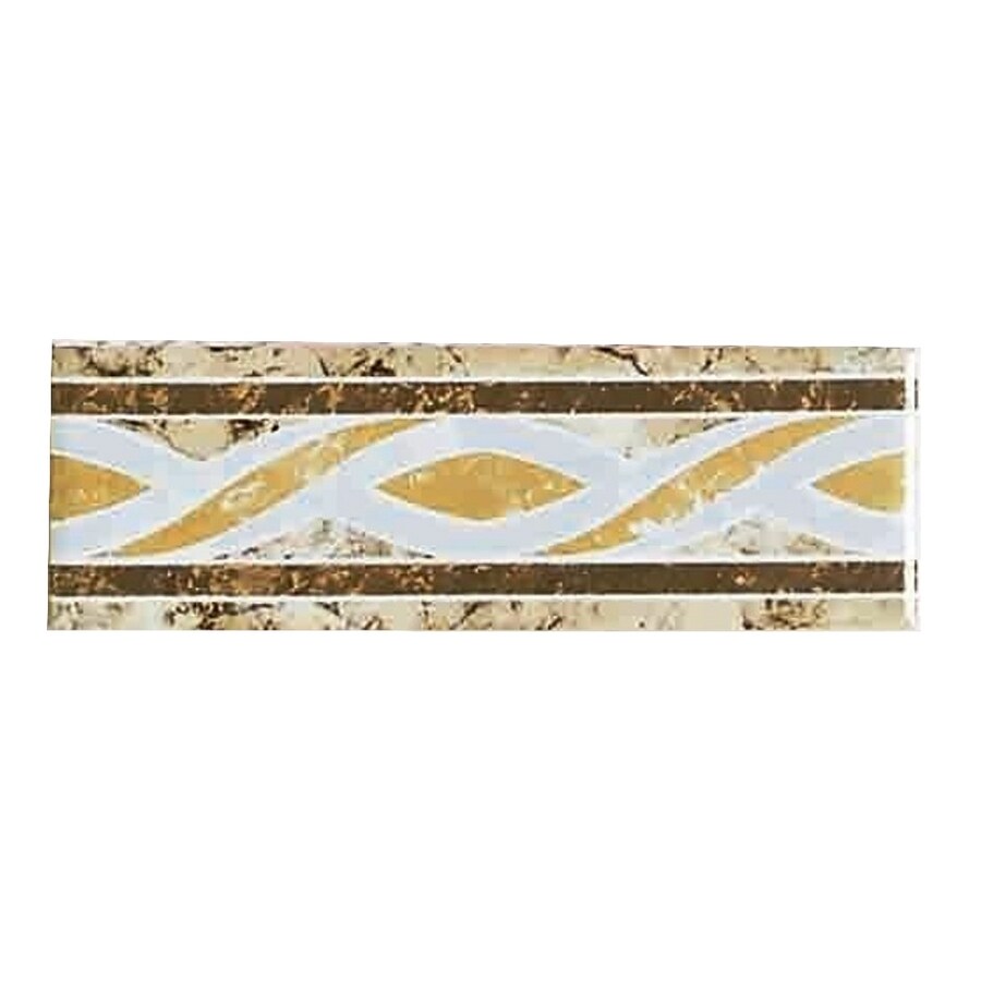 American Olean 6 X 2 Decorative Design Geometric Ceramic American Olean 6 X 2 Decorative Design Geometric Ceramic Listello Tile