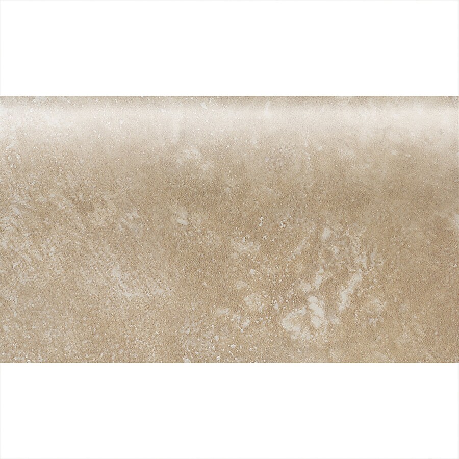 American Olean AS02S43091P2 Ash Creek Walnut Ceramic Bullnose Trim (Common: 3-in x 9-in; Actual: 3-in x 9-in)