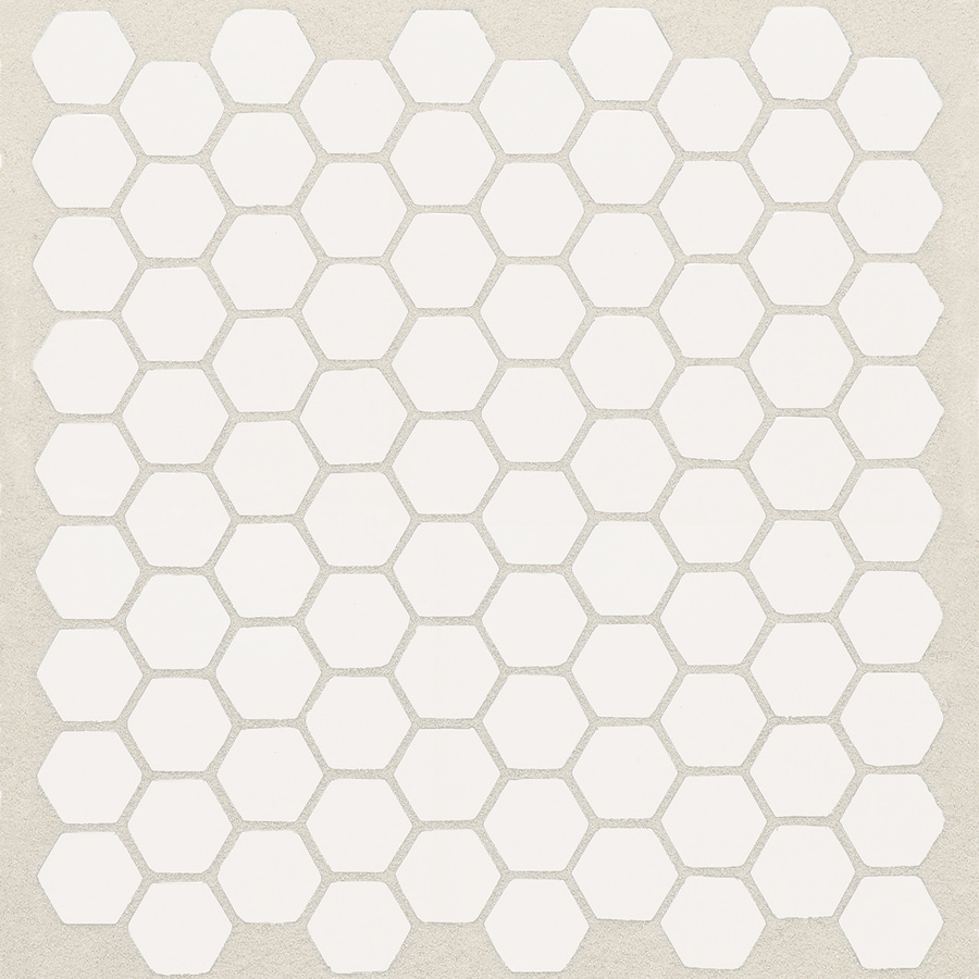 Shop American Olean Satinglo Hex 10-Pack Ice White Honeycomb ... - American Olean Satinglo Hex 10-Pack Ice White Honeycomb Mosaic Ceramic  Floor and Wall Tile