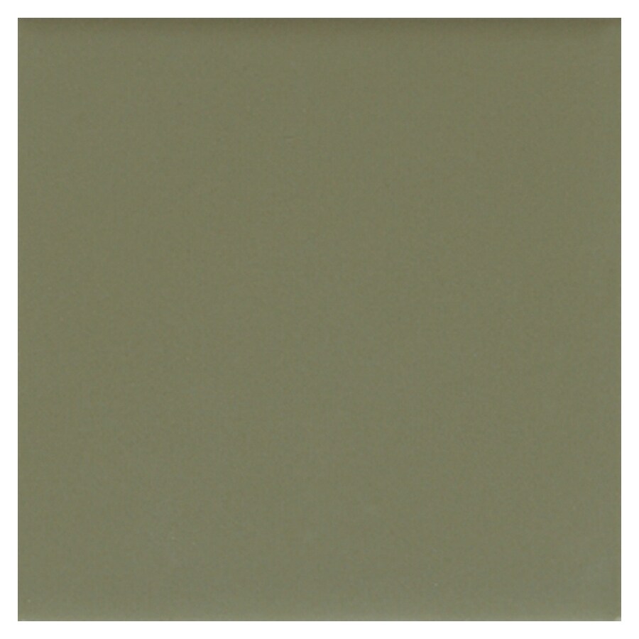 American Olean 006944SP 4-1/4" x 4-1/4" Bright and Matte Profile Ceramic Green Tile