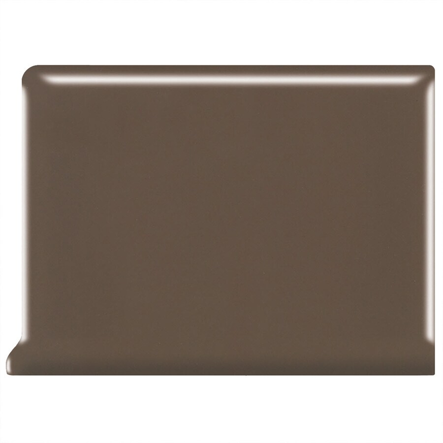 American Olean Matte Nutmeg Ceramic Cove Base Tile (4-in x 4-in)