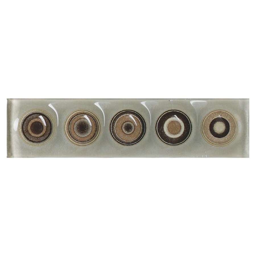 American Olean UC0128DECOC1P Urban Canvas Multi-Brown Ceramic Indoor/Outdoor Rectangle Accent Tile (Common: 2-in x 8-1/2-in; Actual: 2-in x 8.5-in)