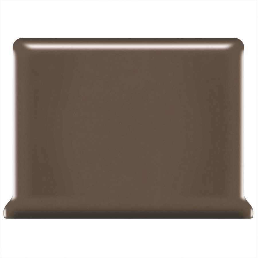 American Olean Matte Nutmeg Ceramic Cove Base Tile (4-in x 4-in)