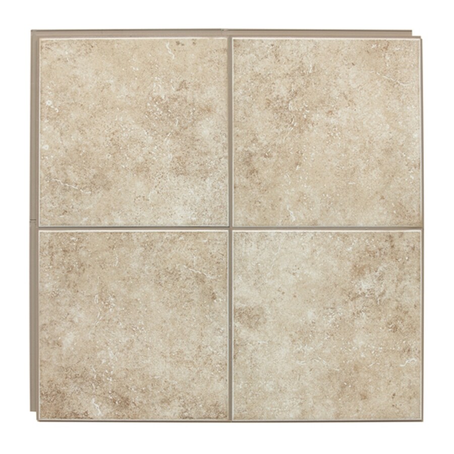 American Olean StileLock Cream Glazed Porcelain Tile in the Flooring department at