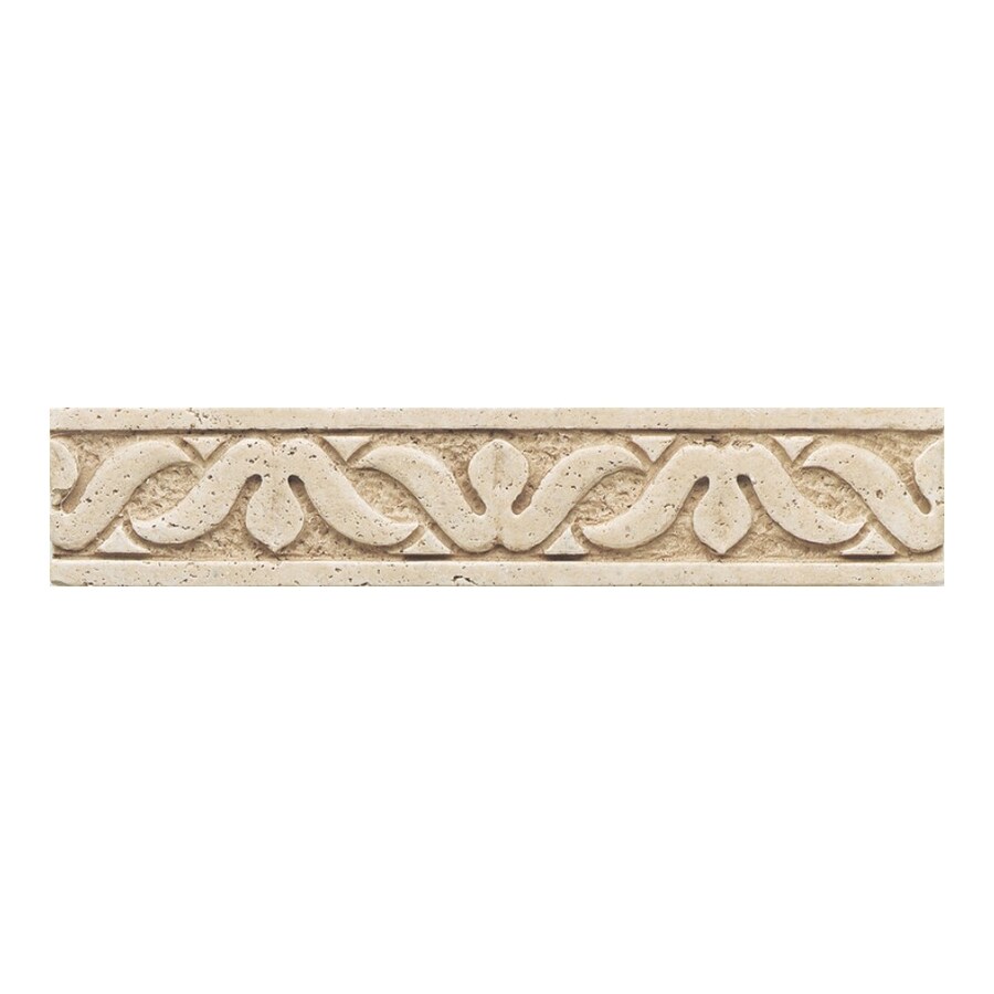 American Olean DE622512DECO1P Designer Elegance Tivoli Ceramic Listello Tile (Common: 2-1/2-in x 12-in; Actual: 2.5-in x 12-in)