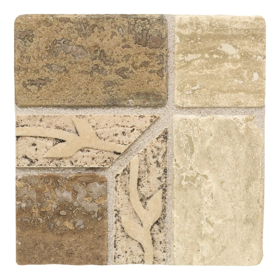 American Olean CH8044DECOC1P Carriage House Universal Ceramic Square Accent Tile (Common: 4-in x 4-in; Actual: 4-in x 4-in)