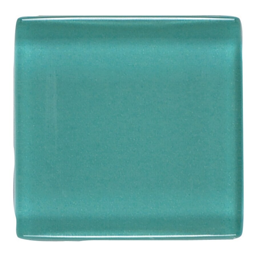 American Olean 4in x 4in Legacy Glass Hazel Glass Wall Tile at