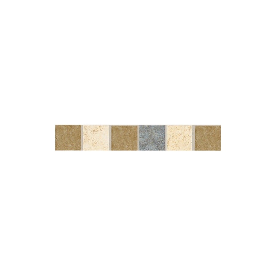 American Olean LH03S886MS1Y2 Lyndhurst Mosaics Meadow Ceramic Tile Border (Common: 2-in x 2-in; Actual: 11.87-in x 2.87-in)
