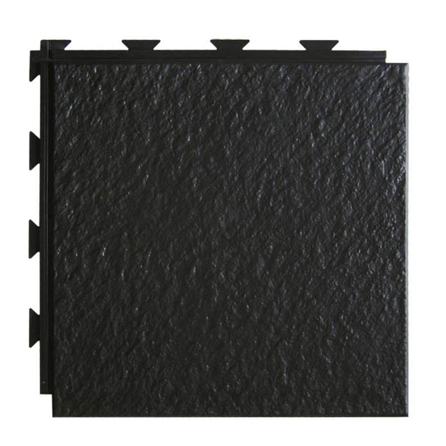 Greatmats HiddenLock 20Pack 0.25in x 12in x 12in Black Slate PVC