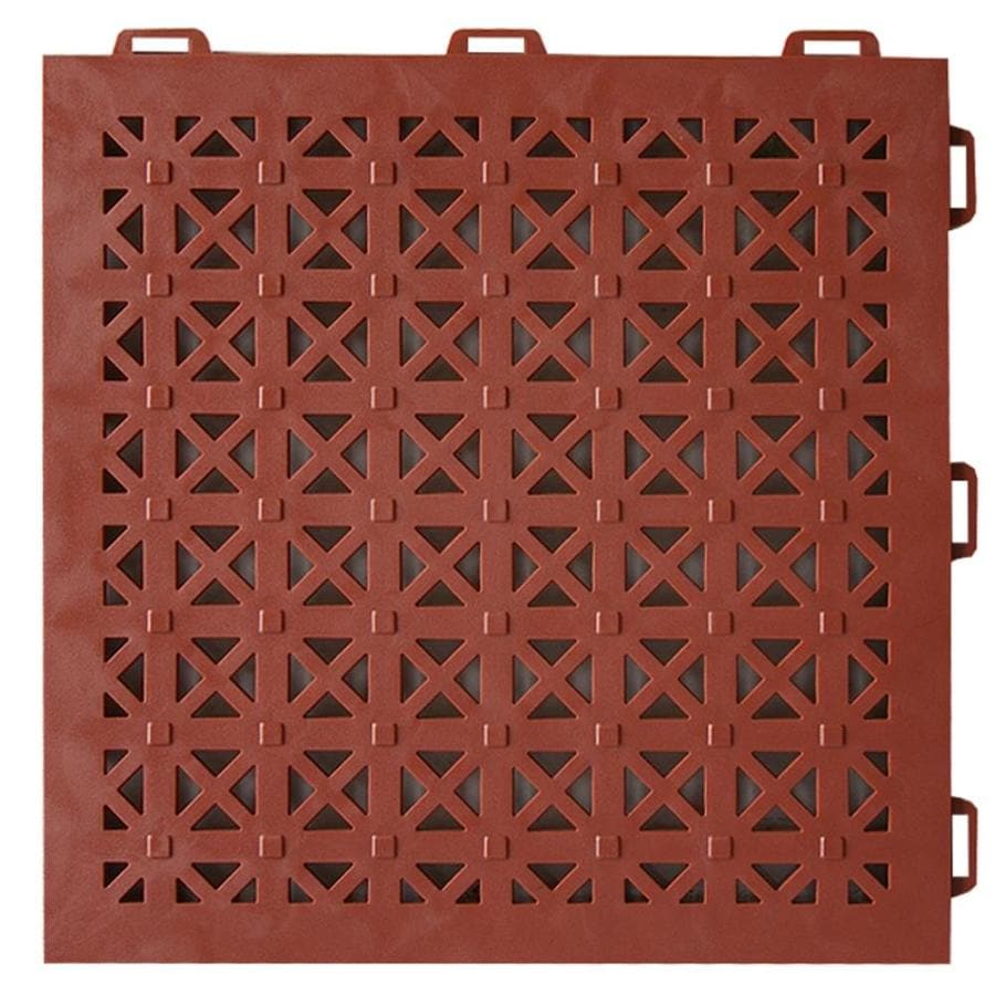 Greatmats StayLock 26Pack 0.5625in x 12in x 12in Terra Cotta PVC