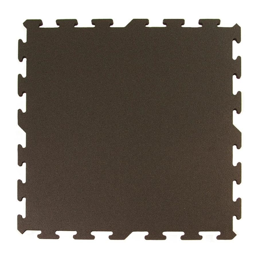 Greatmats 8 Pack 24 In X 24 In Black Rubber Tile Multipurpose