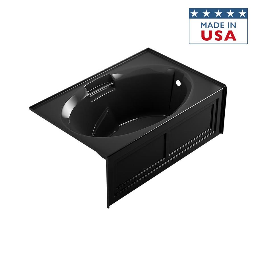 Jacuzzi 60"L x 36"W Black Acrylic Tub in the Bathtubs department at