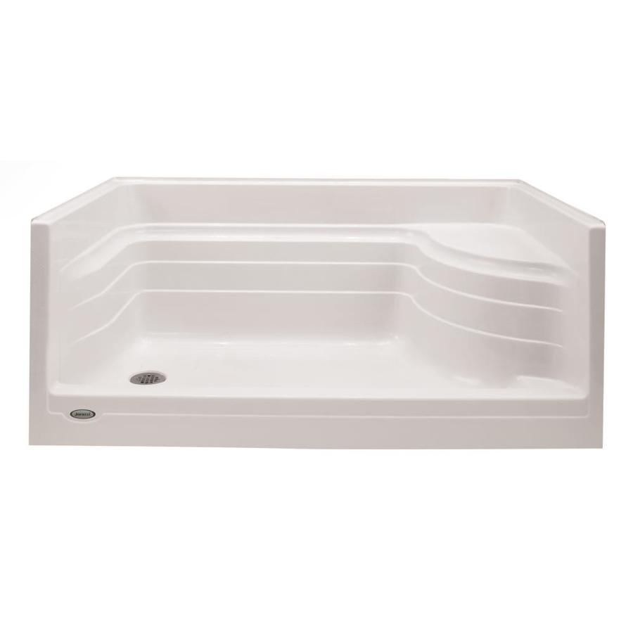 Jacuzzi Bonaire White Acrylic Shower Base Drain Included