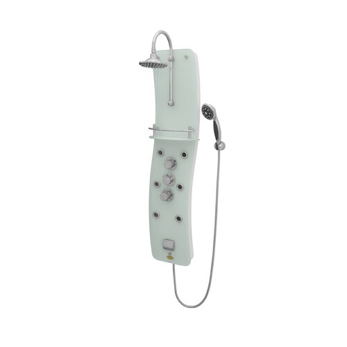 Jacuzzi Ristorre Chrome 1Handle Vertical Shower System with Rain