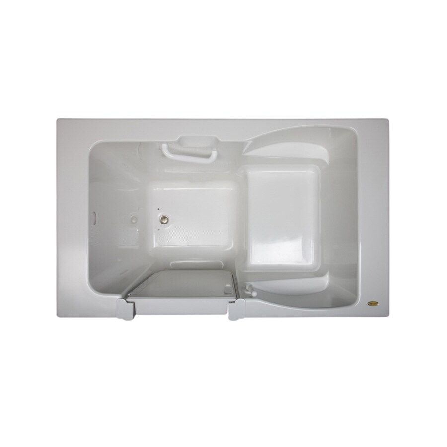 Jacuzzi 60"L x 30"W White Acrylic WalkIn Tub in the Bathtubs