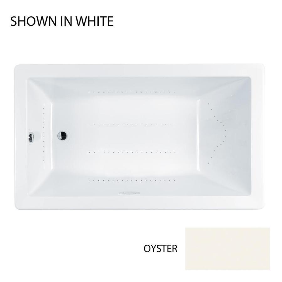 Jacuzzi ELA7242ALR5CXY Elara 72-in L x 42-in W x 26-in H Oyster Rectangular Air Bath