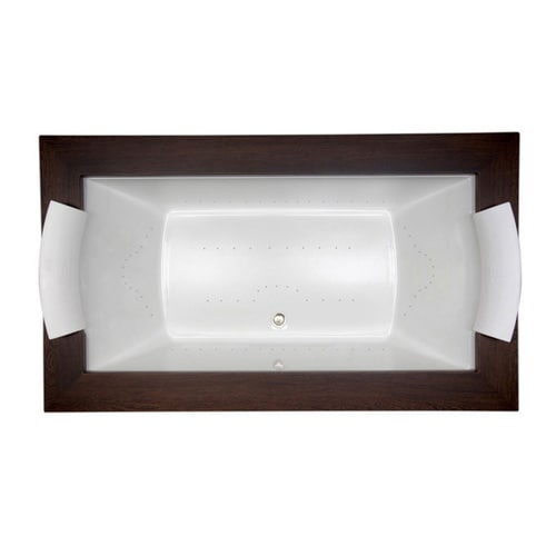 Jacuzzi FUZION 42in W x 72in L White Acrylic Rectangular Center Drain