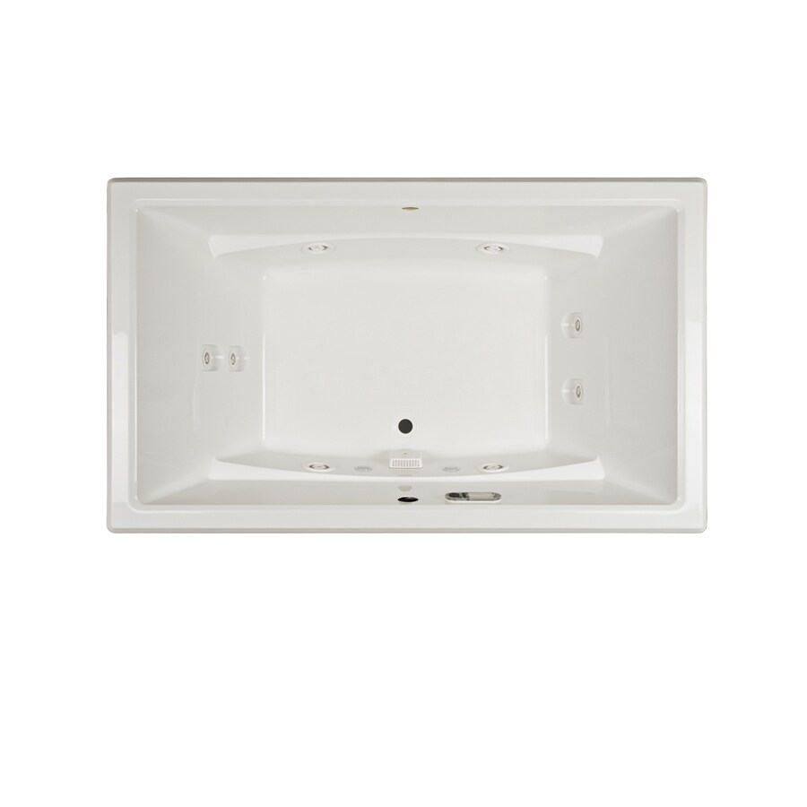 Jacuzzi ACE6636WCR5IHW Acero 2-Person White Acrylic Rectangular Whirlpool Tub (Common: 36-in x 66-in; Actual: 25-in x 36-in x 66-in)