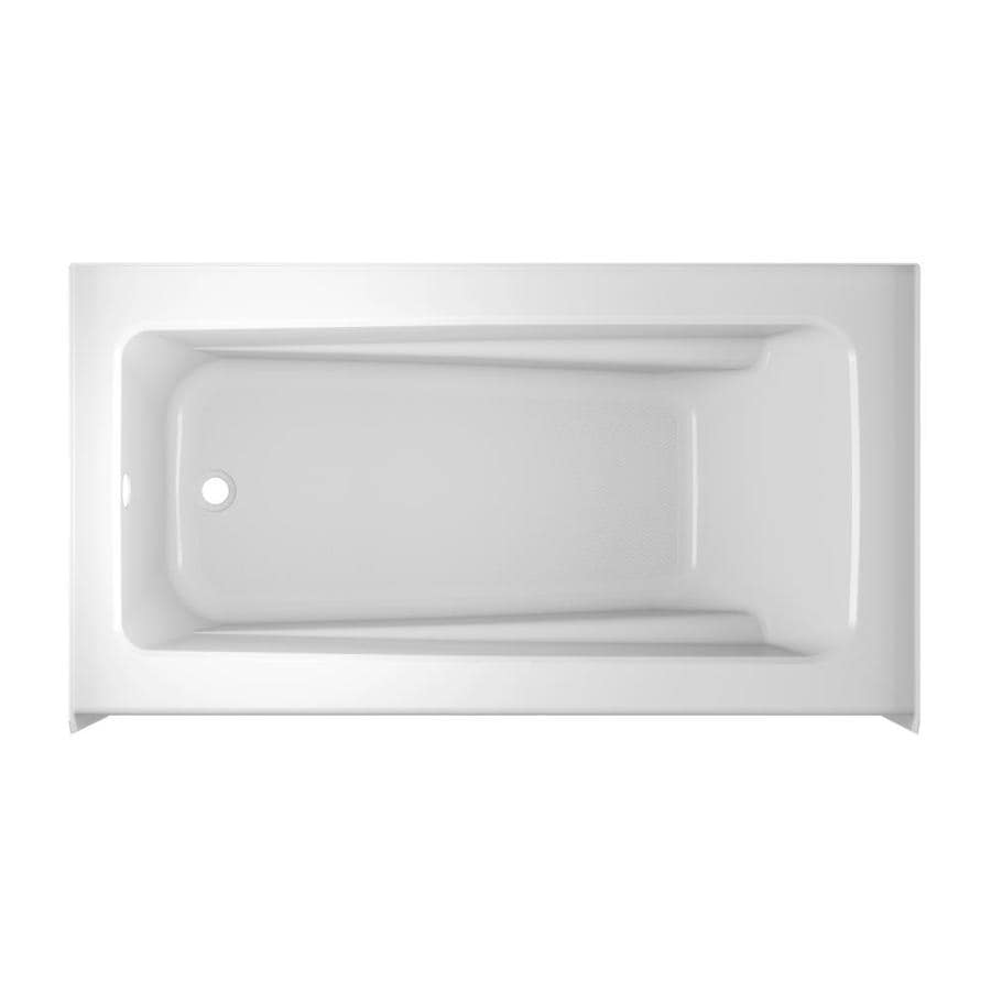 Jacuzzi Primo 60 In White Acrylic Rectangular Left Hand