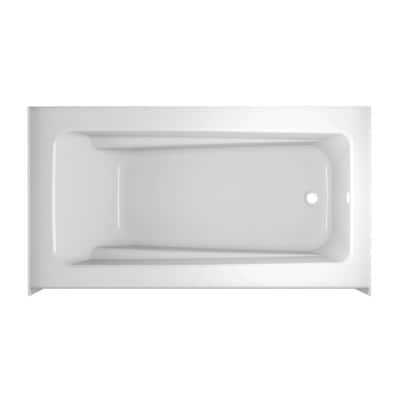 Jacuzzi Primo 60 In White Acrylic Rectangular Right Hand