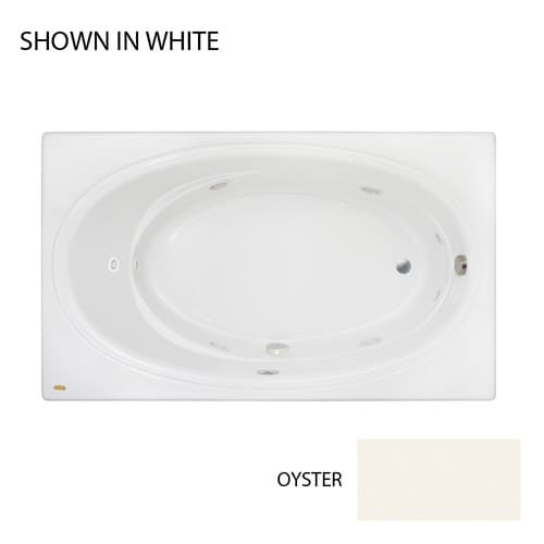 Jacuzzi Nova 42-in W x 72-in L Oyster Acrylic Oval In ...