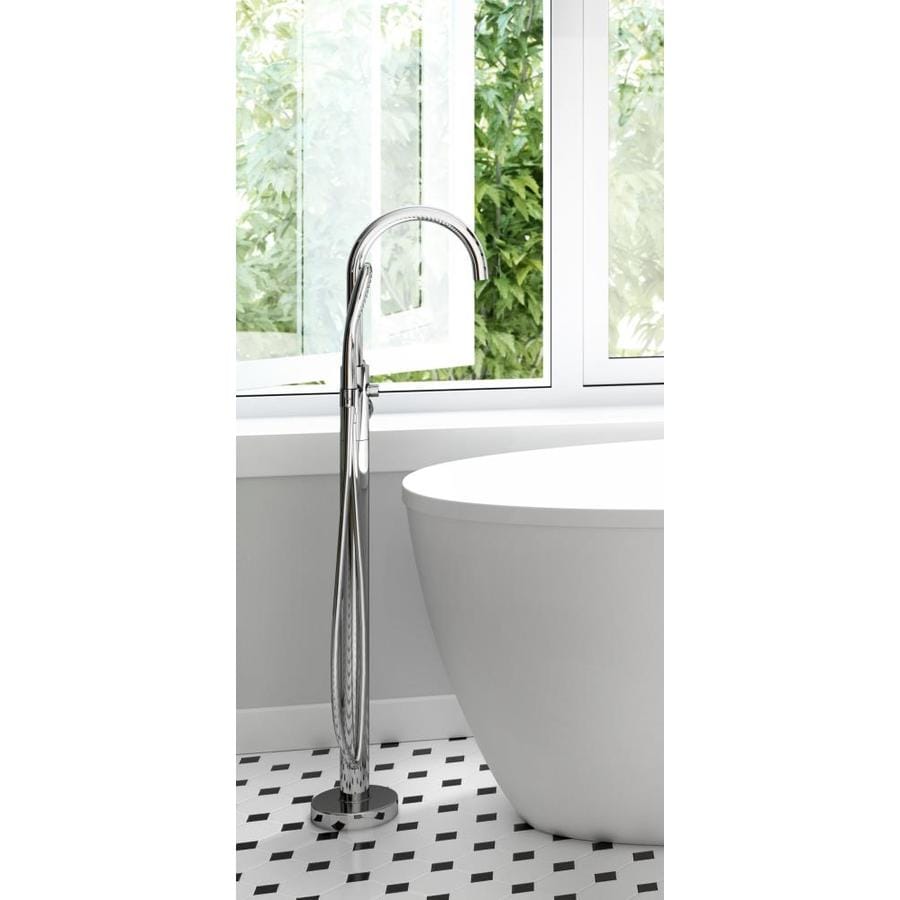 Shop Jacuzzi PRIMO Polished Chrome 1handle Fixed Freestanding Bathtub Faucet at Lowes.com