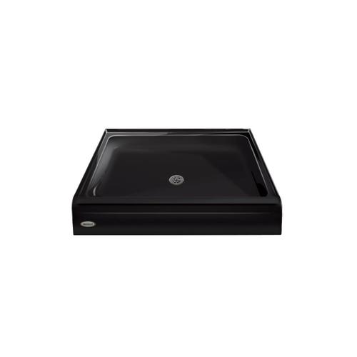 Jacuzzi PRIMO Black Acrylic Shower Base 48in W x 48in L with Center