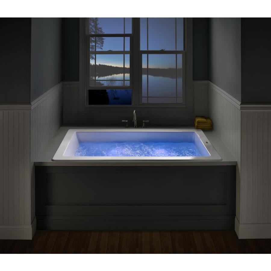 Jacuzzi Solna 42-in W x 60-in L White Acrylic Rectangular Reversible ...