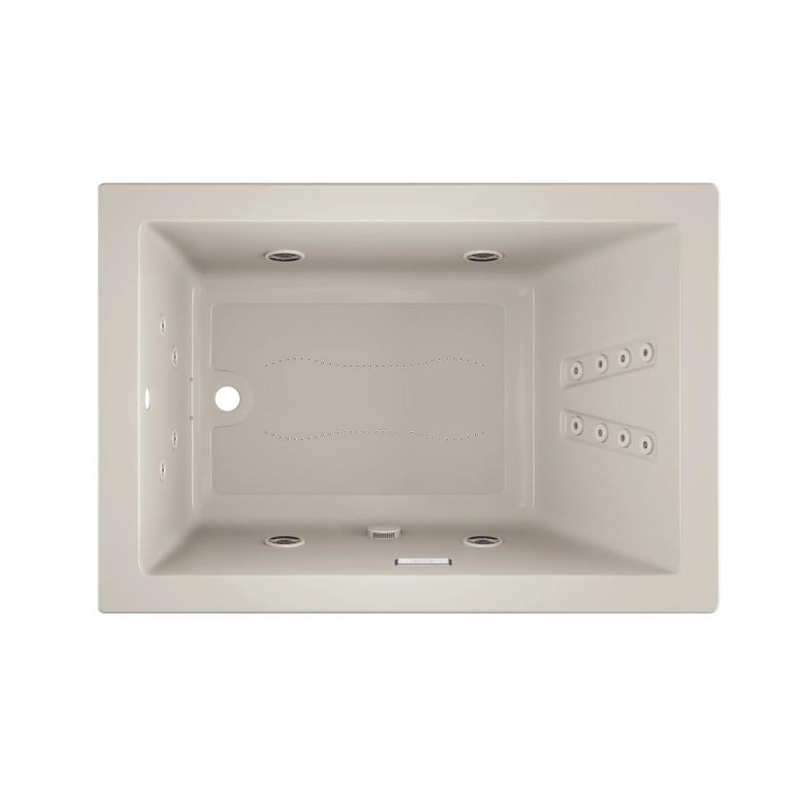 Jacuzzi Solna 60in Oyster Acrylic Rectangular Reversible Drain DropIn