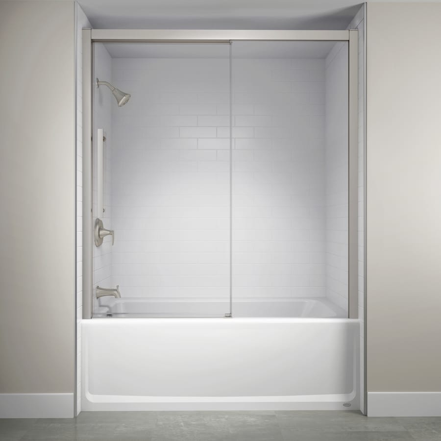 Jacuzzi 56 In To 60 W Semi Frameless Bypass Sliding Bathtub Door Jacuzzi 56 In To 60 W Semi Frameless Bypass Sliding Bathtub Door