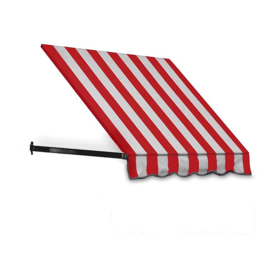 Awntech Dallas Retro 40 5 In Wide X 30 In Projection Striped Open