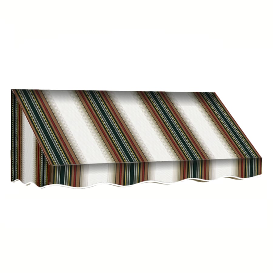 Awntech 244 5 In Wide X 36 In Projection Burgundy Forest Tan
