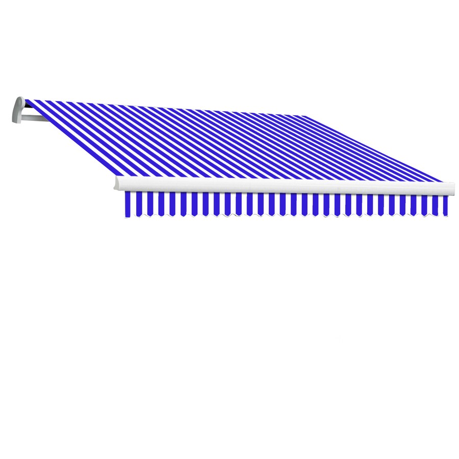 Awntech 100 5 In Wide X 48 In Projection Striped Crescent Window