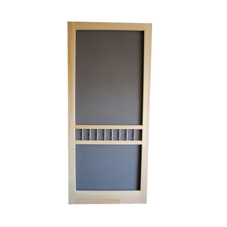 Screen Tight Arbor Natural Wood Screen Door Common 30 In X 80 In
