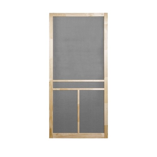 Screen Tight Natural Frame T Bar Screen Door Actual 36 In X 80