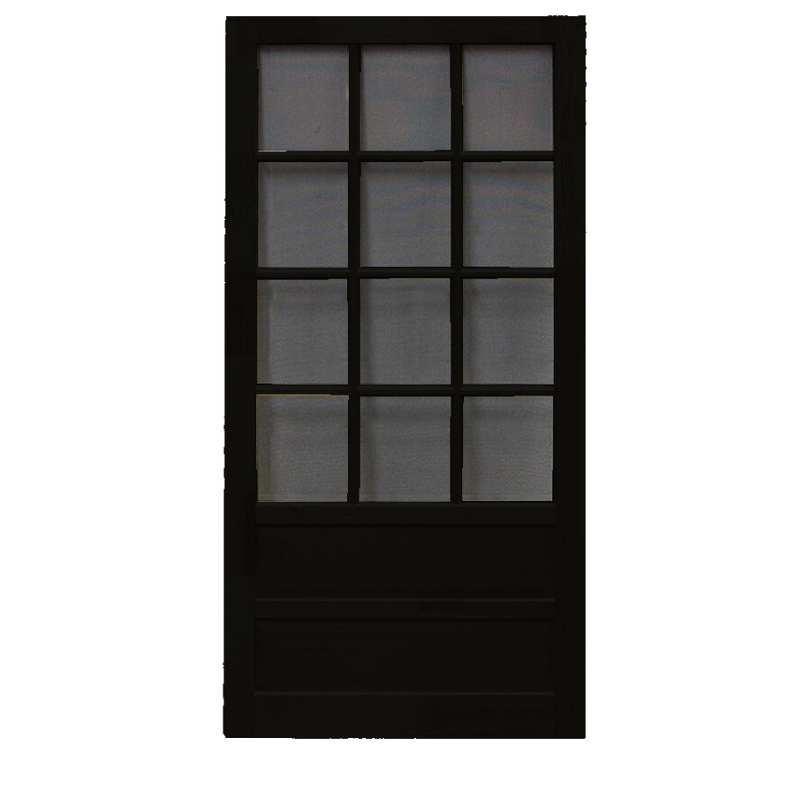 Screen Tight WHAM1230BK Wood Screen Door (Common: 30-in x 80-in; Actual: 30-in x 80-in)