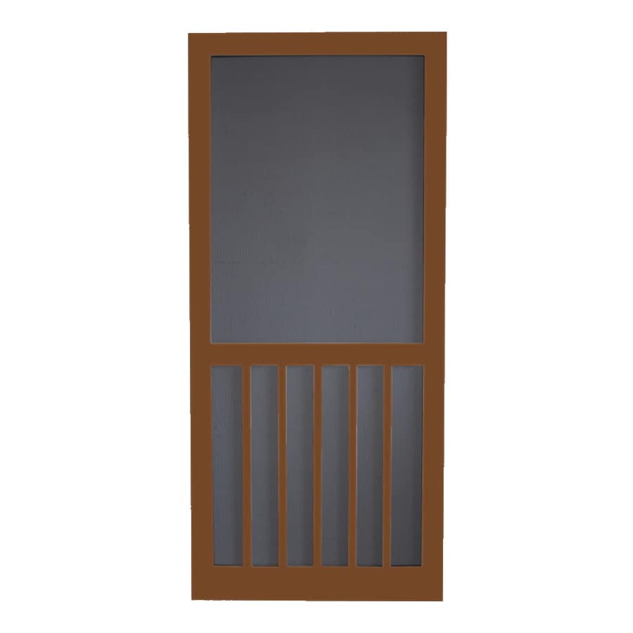 Screen Tight WTIM30BR Wood Screen Door (Common: 30-in x 80-in; Actual: 30-in x 80-in)