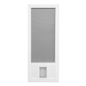 Screen Doors At Lowes Screen Vinyl Hinged Door With Pet Common 36 In X