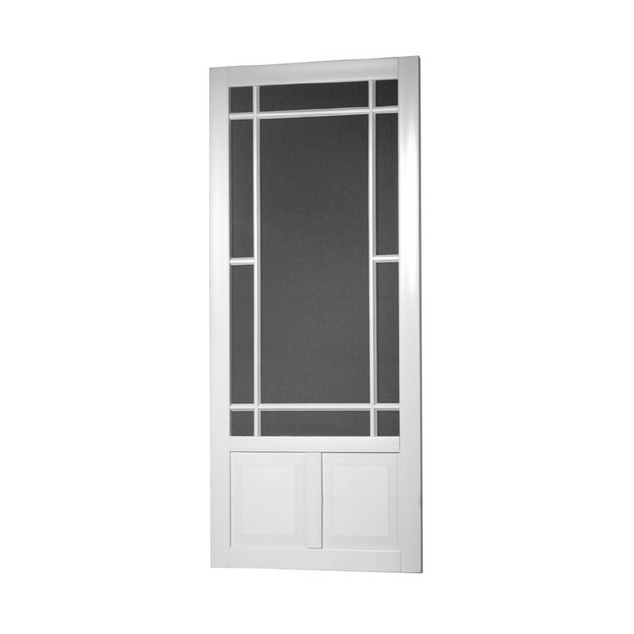 Screen Tight Prairieview White Vinyl Hinged Decorative ...