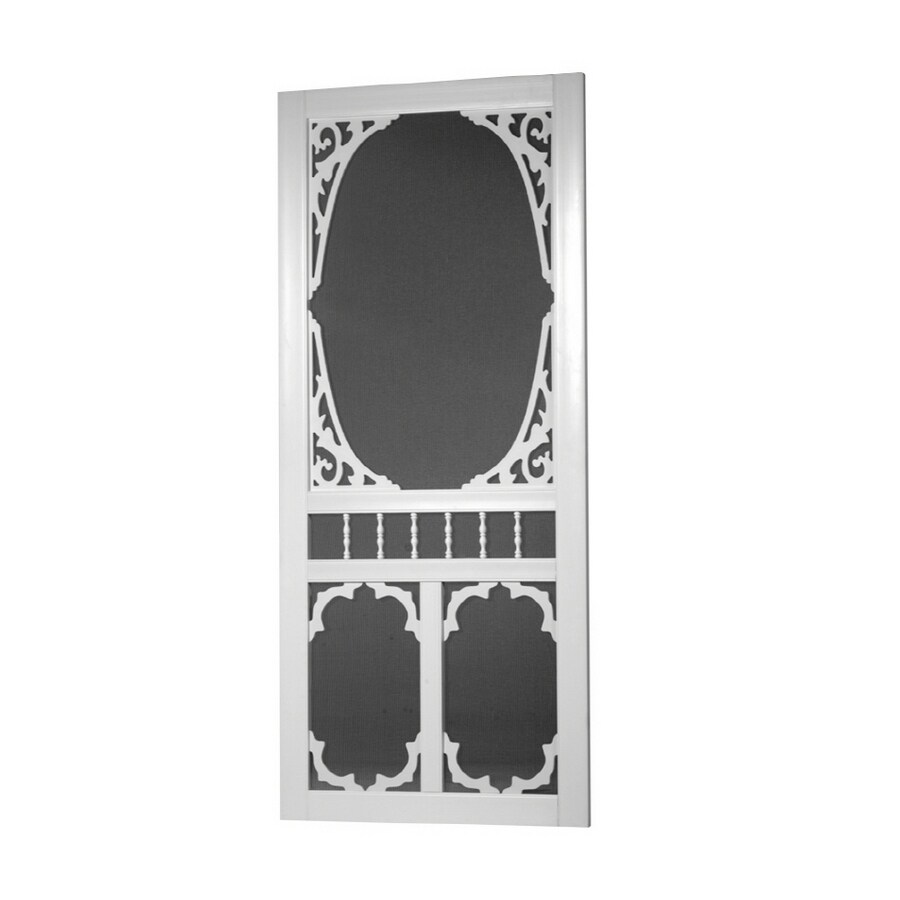 Screen Tight White Vinyl Screen Door 30in x 80in; Actual 30
