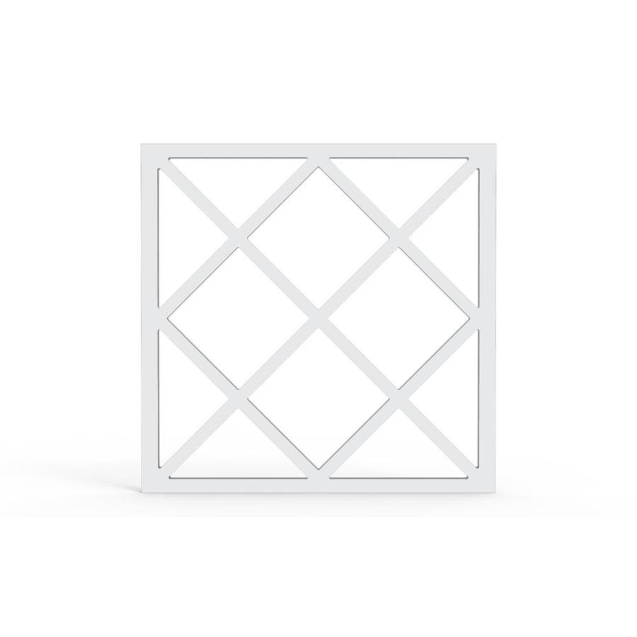 Screen Tight Lattice Vinyl Screen door insert in the Screen Door