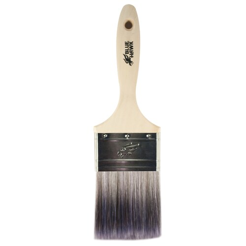 Blue Hawk Polyester Flat 3in Paint Brush in the Paint Brushes