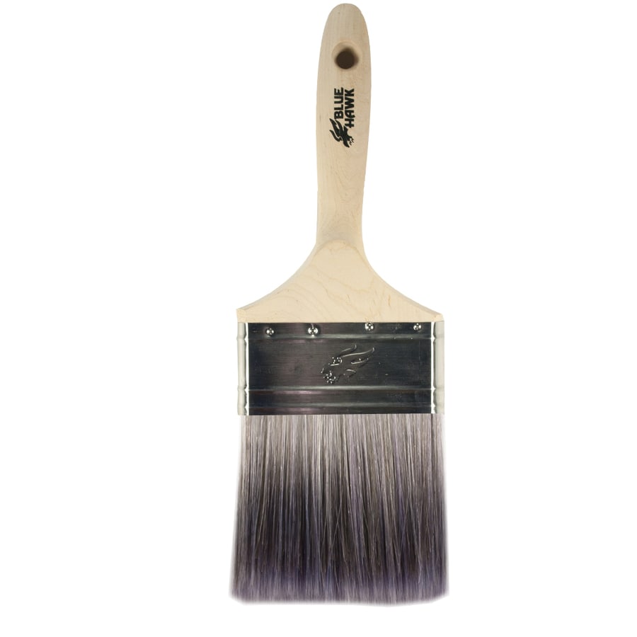 Blue Hawk Polyester Flat 4 In Paint Brush At Lowes Com   732087909074 