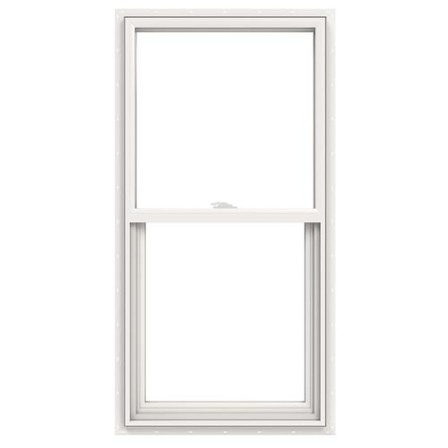 Jeld Wen V 2500 Vinyl New Construction White Exterior Single Hung