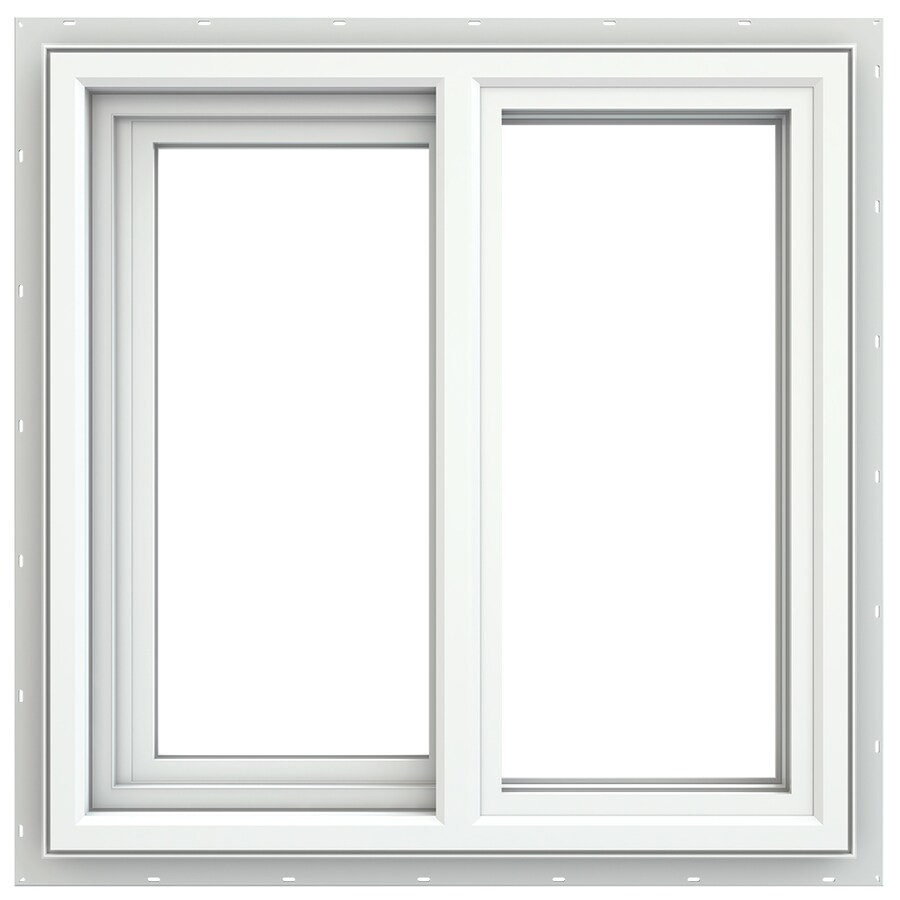 Jeld Wen V 4500 235 In X 235 In Left Operable Vinyl New Construction White Sliding Window At 7388