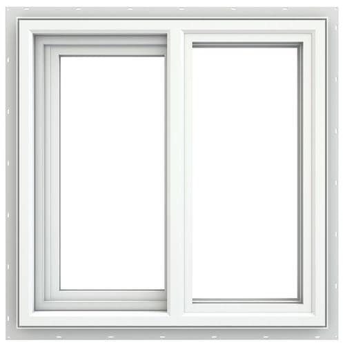 JELD-WEN V-4500 23.5-in X 23.5-in X 3.25-in Jamb Left-Operable Vinyl ...