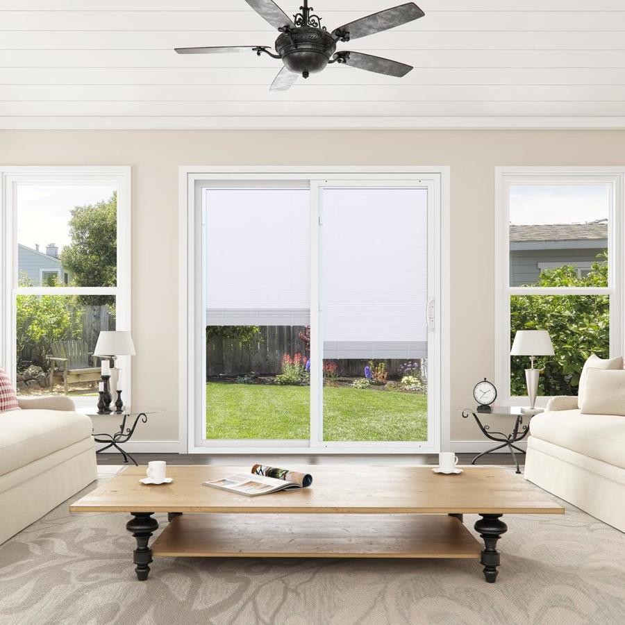 JELD-WEN Sliding Blinds Between The Glass White Vinyl Left-Hand Sliding