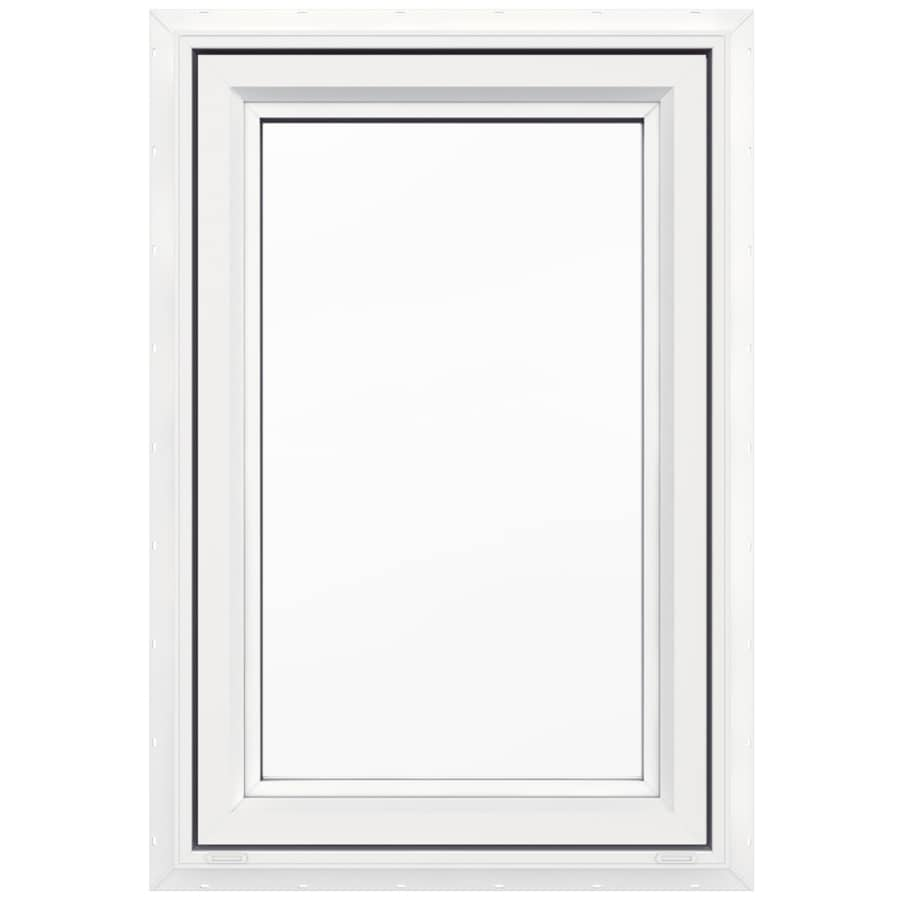 Shop JELD-WEN V-4500 1-Lite Vinyl New Construction White Exterior ...