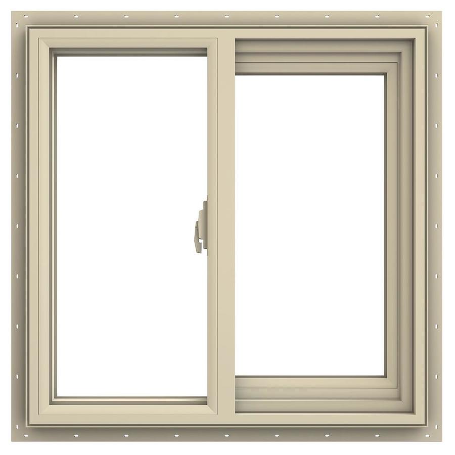 JELD WEN V 2500 Right Operable Vinyl New Construction Almond Exterior   733213130997 