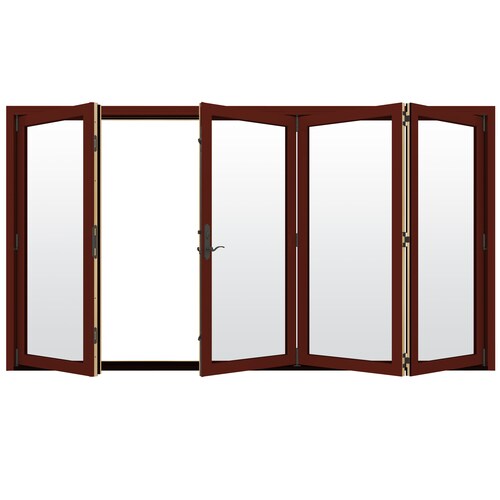 Jeld Wen Clear Glass Mesa Red Clad Wood Right Hand